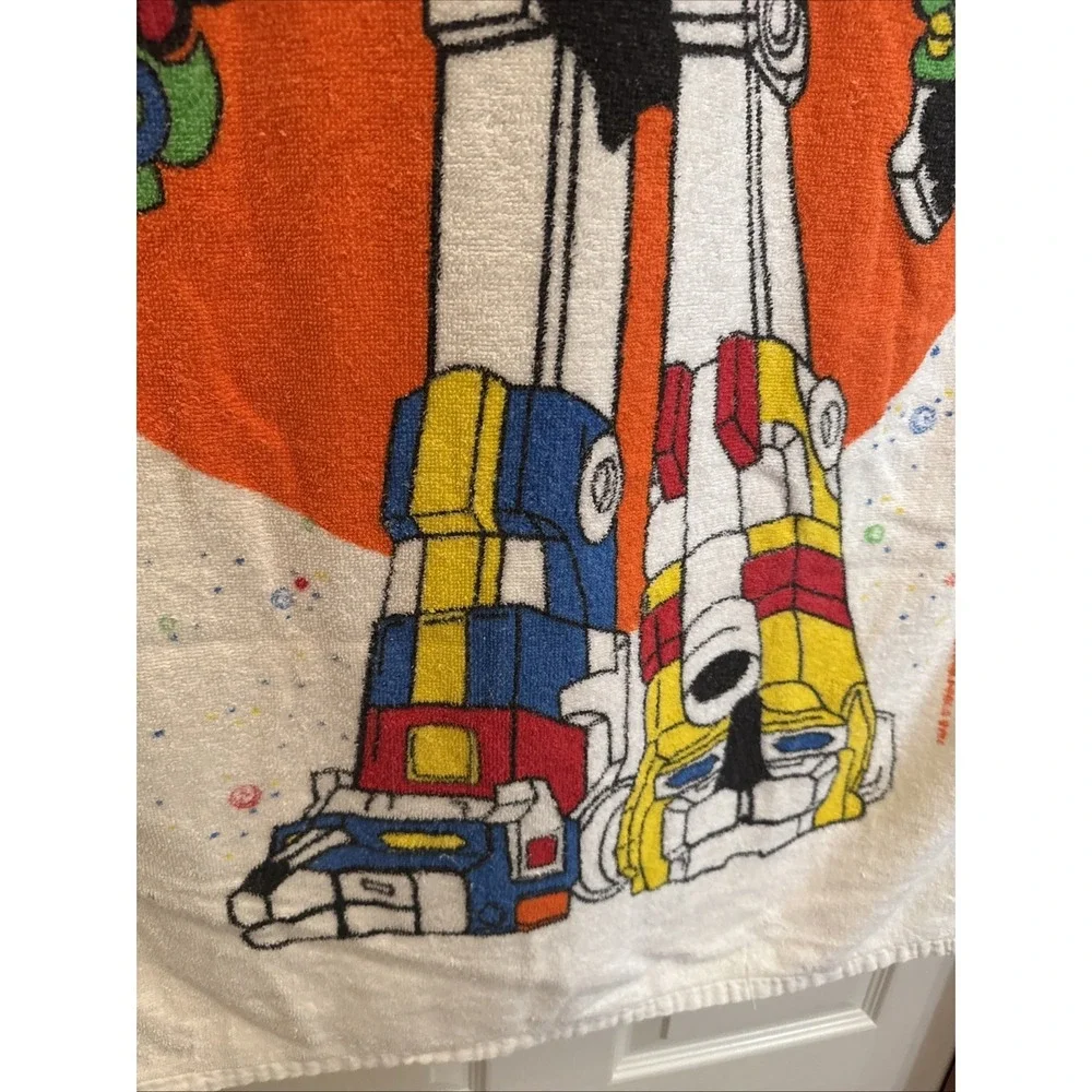 Vtg Voltron Beach Towel 1984 Defender Of The Universe Franco 80s